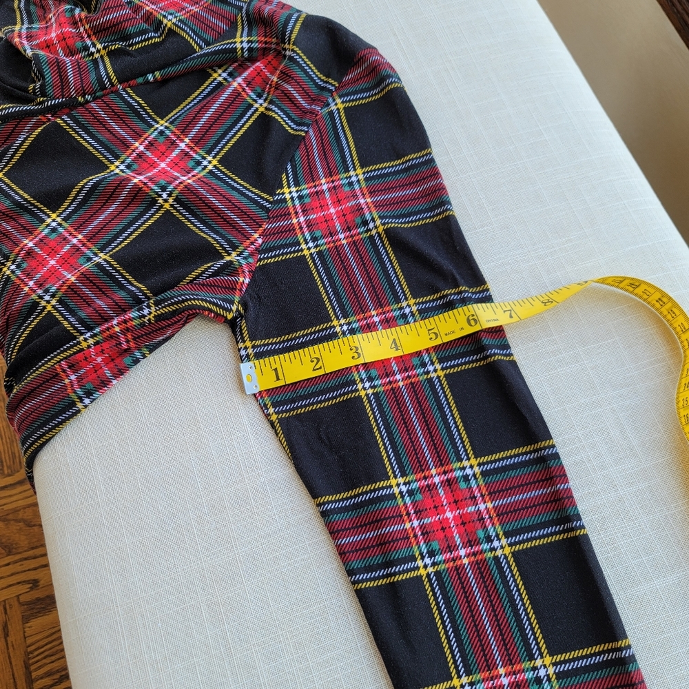New! J.Crew sz Medium M Printed tissue turtleneck Black Tartan plaid Top NWT - Picture 10 of 12